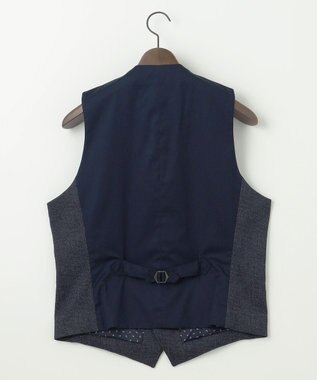 JOSEPH ABBOUD 【キングサイズ・ストレッチ/多機能】ツィーディジャージ ベスト ネイビー系4