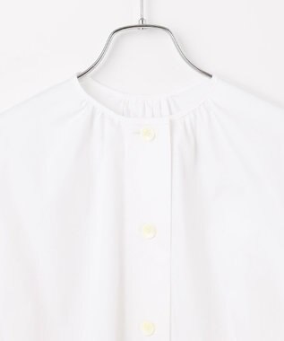 #Newans ウエストリボンショートブラウス ホワイト