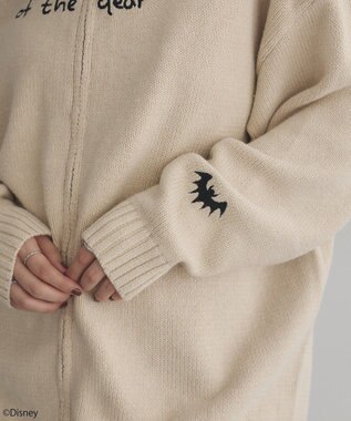 earth music&ecology ナイトメア／ダブルジップニットカーディガン Ecru