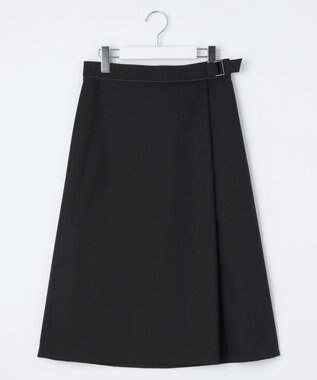 J.PRESS LADIES L 【洗える】CARREMAN 2WAY Aライン スカート ブラック系