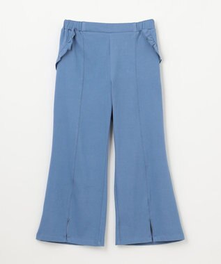 組曲 KIDS 【150-160㎝】フレアーデニムニット パンツ サックスブルー系