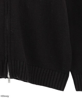 earth music&ecology ナイトメア／ダブルジップニットカーディガン Black