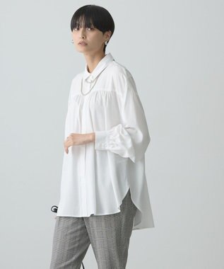 AMERICAN HOLIC バックＶギャザーブラウス Ivory