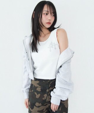 WEGO 【カップ付き】グラフィックカップインタンク 柄9