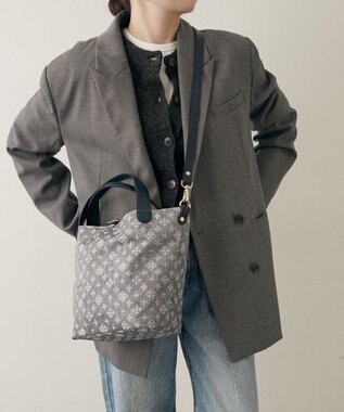 russet ナイロンジャガード2WAYミニトートバッグ(SF-260) Denim