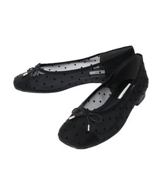 AMERICAN HOLIC チュールドットフラットシューズ Black