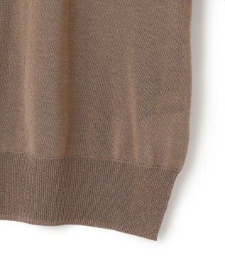 ICB 【洗える】 ウールアセテートハイゲージ ハイネックプルオーバー モカ系