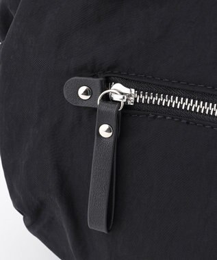 LA BAGAGERIE 【MONICA】サイドギャザー2WAYトートバッグ Sサイズ ブラック