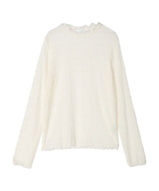 Green Parks シャーリングシアープルオーバー Ecru