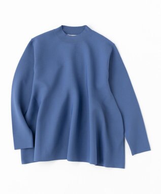 UNFILO 【新色追加】ペプラムニット ブルー