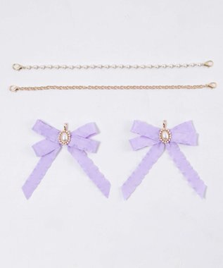 WEGO 【痛バ＆推し活グッズ】きらめきDIYパールリボンセットL ライトパープル