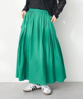 CRAFT STANDARD BOUTIQUE インド綿サイドタック切り替えスカート