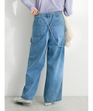 CRAFT STANDARD BOUTIQUE ２ｗａｙサロペットデニムパンツ Light Indigo