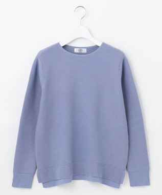 J.PRESS LADIES 【洗える】 ハウストンオーガニック ニット スカイブルー系