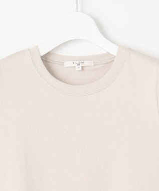 23区 【SLOW/洗える】コンパクトインレー ペプラムヘム カットソー ベージュ系