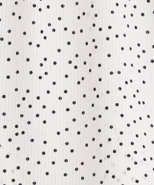 ANY SIS 【美人百花6月号掲載】シアーストライプ ブラウス オフドット