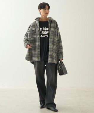 AMERICAN HOLIC ＡＭＩＴＥ’　箔プリントカットプルオーバー Black