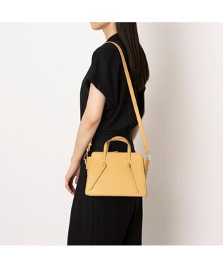 UNBILLION カシュカシュ cachecache / 結びハンドルバンドバッグ マスタード