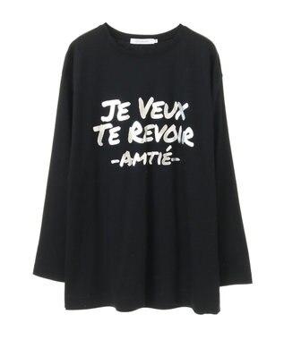 AMERICAN HOLIC ＡＭＩＴＥ’　箔プリントカットプルオーバー Black