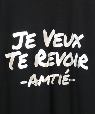 AMERICAN HOLIC ＡＭＩＴＥ’　箔プリントカットプルオーバー Black