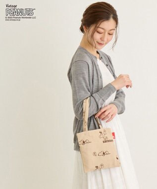 ROOTOTE 8589【スヌーピー】IP.ベビールー.ジャガード.ピーナッツ-8P 02：ベージュ