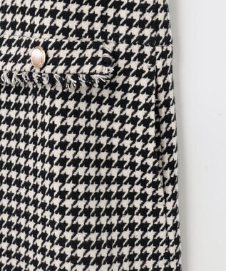 Feroux 【洗える】キーネックミディ ジャンスカ ホワイト系2