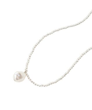 Green Parks ・ＨＡＬＦ　ＴＩＭＥ　一粒パールビーズネックレス Silver