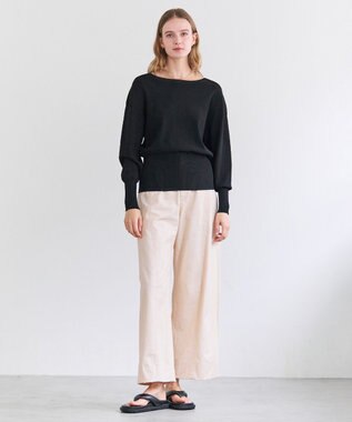 BEIGE， LAURA / ドライタッチ ストレッチニットプルオーバー Black