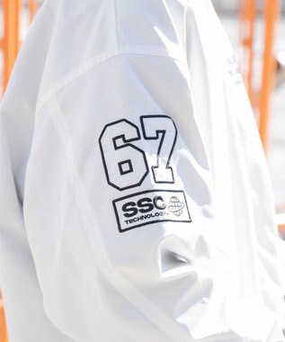 WEGO ZIPワッペンスタジャン ホワイト