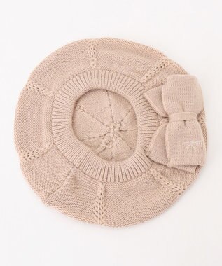 組曲 KIDS 【Fサイズ】ニットリボンベレー ミルクティー系