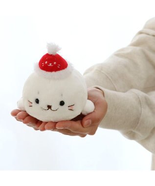 Mother garden しろたん サンタ帽子 手のりマスコット 《しろたん》 単品 しろたん