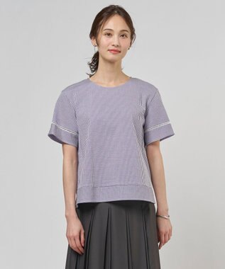 J.PRESS LADIES 【一枚で着映え】サッカージャージー クルーネック カットソー