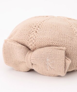 組曲 KIDS 【Fサイズ】ニットリボンベレー ミルクティー系