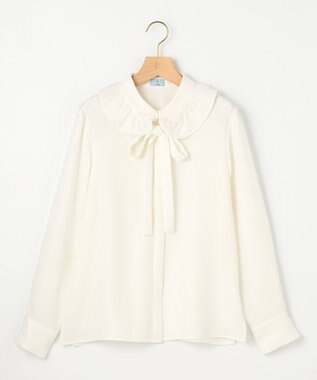 組曲 フリルカラーブラウス アイボリー系
