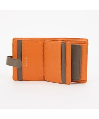 UNBILLION アトランタ ATLANTA / 牛革二つ折りカラーコンビウォレット オレンジ