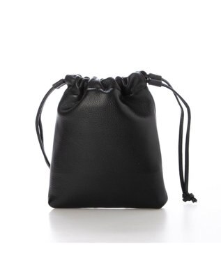 UNBILLION ペルケ perche / 牛革スタッズ・パラコード2wayドロストショルダー ブラック