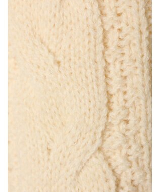 CRAFT STANDARD BOUTIQUE ２ＷＡＹケーブルニットベスト Ivory