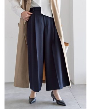 Te chichi フレアガウチョパンツ ネイビー