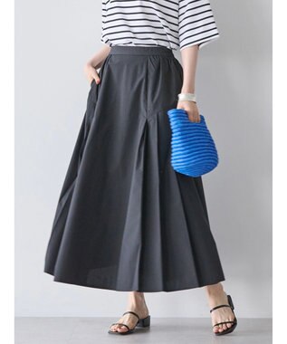 AMERICAN HOLIC 接触冷感タックフレアスカート Black