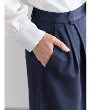 Te chichi フレアガウチョパンツ ネイビー