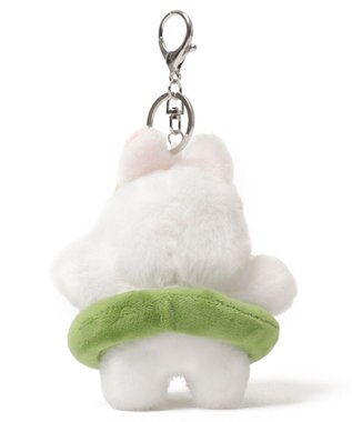 WEGO バカンスわんこぬいぐるみキーホルダー グリーン