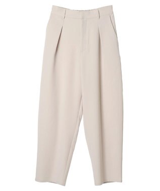 Green Parks ワンタックカーヴィーパンツ Light Beige