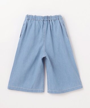 ANY KIDS シャンブレー ガウチョパンツ ブルー