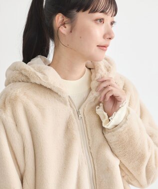 earth music&ecology マルチウェイマウンテンパーカー ベージュ