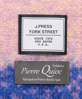 J.PRESS YORK STREET 【WOMEN】QUIOC チェックマフラー パープル系3
