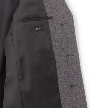 JOSEPH HOMME グロッシーウール　チェスターコート グレー系