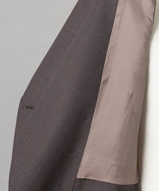 GOTAIRIKU 【ZEGNA/ゼニア】ISLANDFLEECE/アイランドフリース 3ピーススーツ（ブラウン×格子） ダークブラウン系4