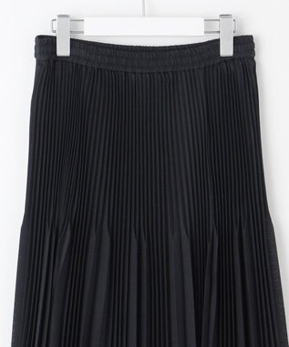自由区 【カトリエムブーケ】Plis aleatoires シアープリーツスカート ネイビー