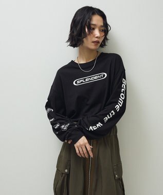 Green Parks ・ＳＵＧＡＲ　ＳＰＯＯＮ　スポーツロゴｐｔロンＴＥＥ Black