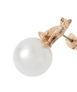 YECCA VECCA パールキャットピアス Gold